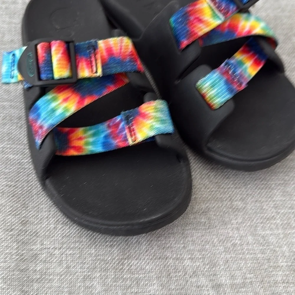 Chaco kids Black Sandals with Vibrant Straps